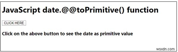 JavaScript date.@@toPrimitive() 함수 – Date 객체를 원시 값으로 변환하는 방법