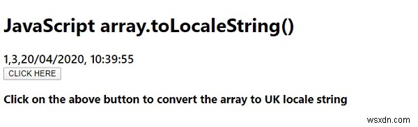 JavaScript array.toLocaleString() 함수 – 배열을 로케일 문자열로 변환하는 방법