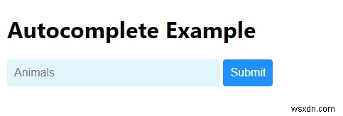 JavaScript로 자동 완성(Autocomplete) 기능 구현하는 방법