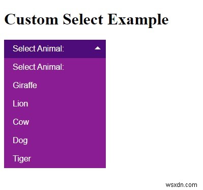 CSS와 JavaScript로 커스텀 셀렉트 박스 만드는 방법