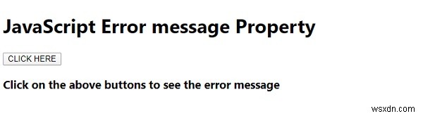JavaScript 오류 메시지(message) 속성 사용법과 예제