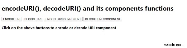 JavaScript encodeURI(), decodeURI() 및 구성 요소 함수 완벽 정리