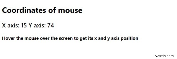 JavaScript 마우스 좌표 얻기 – mousemove 이벤트 활용 방법
