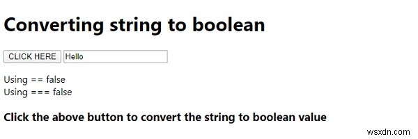 자바스크립트에서 문자열을 불리언(Boolean)으로 변환하는 방법