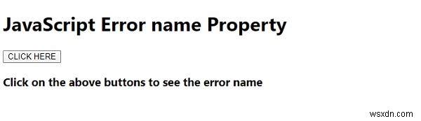 JavaScript Error name 속성 – 발생한 오류의 이름 확인하기