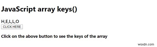 JavaScript 배열 keys() 메서드 – 사용법과 예제 코드 총정리