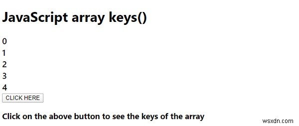JavaScript 배열 keys() 메서드 – 사용법과 예제 코드 총정리