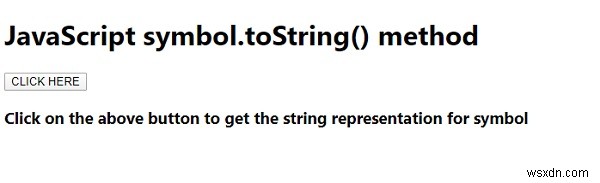 자바스크립트 Symbol.toString() 메서드 – 심볼 객체의 문자열 표현 구하기