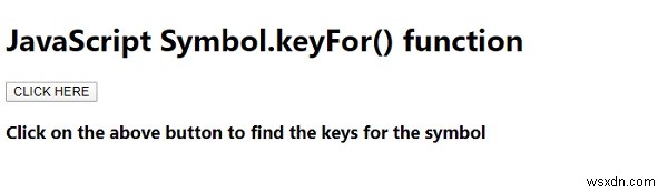 JavaScript Symbol.keyFor() 함수 – 전역 심볼 레지스트리에서 키 찾기