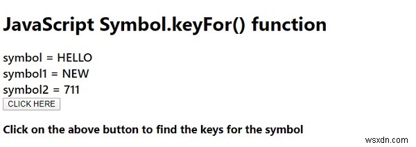 JavaScript Symbol.keyFor() 함수 – 전역 심볼 레지스트리에서 키 찾기