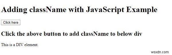 JavaScript로 HTML 요소에 클래스 이름을 추가하는 방법