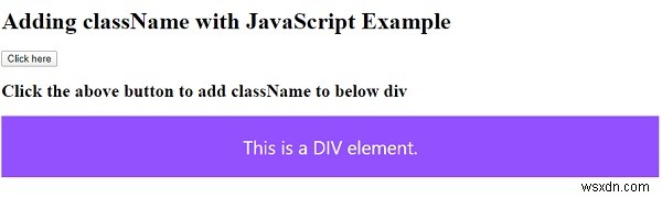 JavaScript로 HTML 요소에 클래스 이름을 추가하는 방법