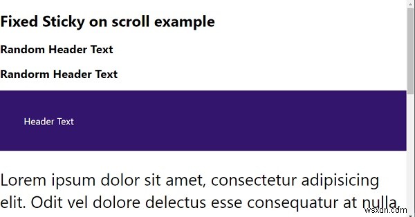 CSS와 JavaScript로 스크롤 시 고정(스티키) 헤더 만드는 방법