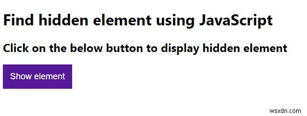 JavaScript로 요소가 숨겨져 있는지 확인하는 방법
