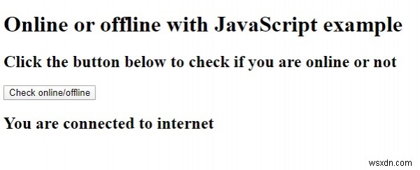 JavaScript로 브라우저의 온라인·오프라인 상태 감지하기