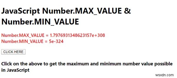 자바스크립트 Number.MAX_VALUE와 Number.MIN_VALUE 속성 이해하기(예제 포함)