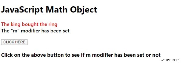 JavaScript multiline 속성 – 정규식  m  수정자 설정 여부 확인하기