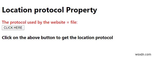 JavaScript location.protocol 속성 – 현재 URL의 프로토콜 확인 방법