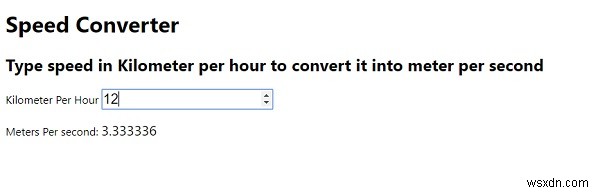 HTML과 JavaScript로 간단한 속도 변환기 만들기
