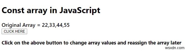 JavaScript에서 const 상수 배열 만드는 방법 – 요소 변경과 재할당의 차이