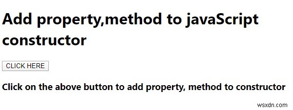 JavaScript 생성자 함수에 속성과 메서드를 추가하는 방법
