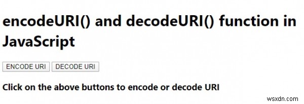 JavaScript의 encodeURI() 및 decodeURI() 함수 완벽 정리