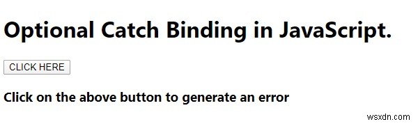 JavaScript 선택적 캐치 바인딩(Optional Catch Binding) 완벽 정리