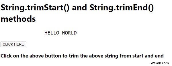 JavaScript String.trimStart()와 trimEnd() 메서드 완벽 정리
