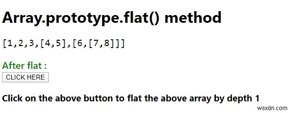 JavaScript Array.prototype.flat() – 중첩 배열을 손쉽게 평탄화하는 방법