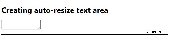 JavaScript로 자동 크기 조절되는 텍스트 영역(Textarea) 만드는 방법