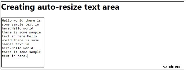 JavaScript로 자동 크기 조절되는 텍스트 영역(Textarea) 만드는 방법