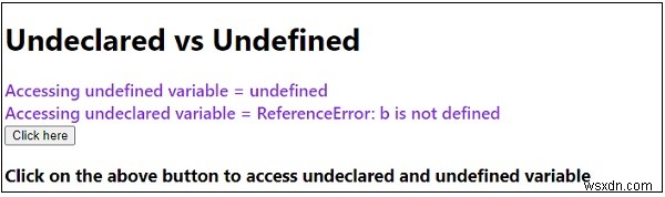 자바스크립트에서 선언되지 않음(Undeclared) 과 정의되지 않음(Undefined) 의 차이점 완벽 정리