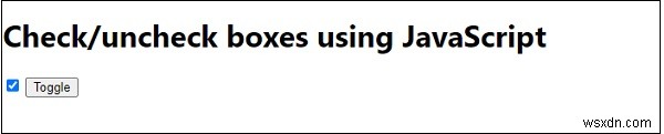 자바스크립트(JavaScript)로 체크박스 선택·해제 토글 기능 구현하기