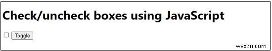 자바스크립트(JavaScript)로 체크박스 선택·해제 토글 기능 구현하기