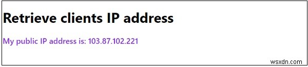 JavaScript로 클라이언트 IP 주소 가져오는 방법