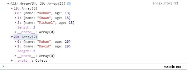 JavaScript에서 객체 배열을 ID별로 그룹화하는 방법