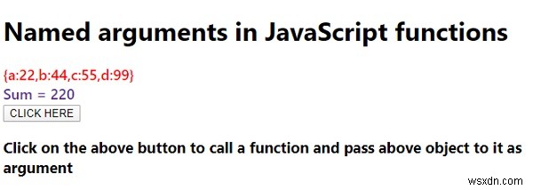JavaScript에서 명명된 인수(Named Arguments) 활용하기