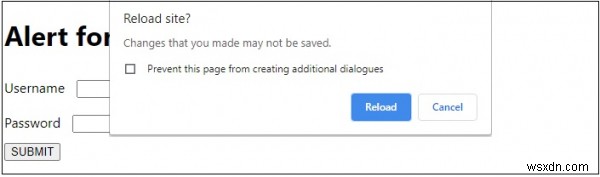 JavaScript에서 폼의 저장되지 않은 변경 사항 경고 표시하기