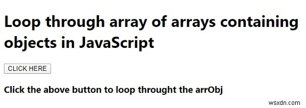 JavaScript에서 객체를 포함한 배열의 배열(2차원 배열) 순회하는 방법