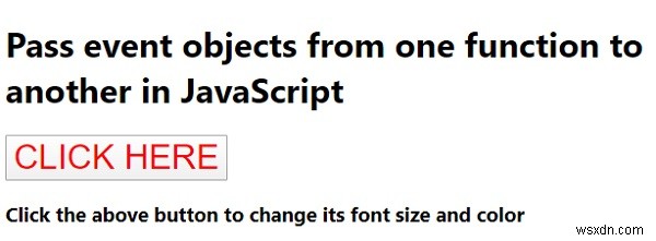 JavaScript에서 한 함수에서 다른 함수로 이벤트 객체를 전달하는 방법