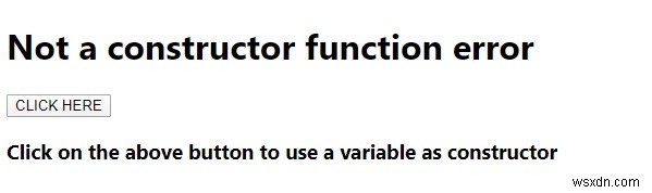 JavaScript 생성자가 아닙니다(Not a Constructor) 오류 원인과 해결 방법