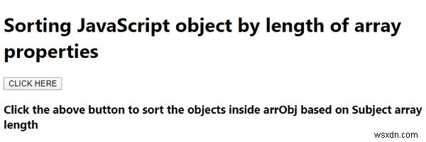 JavaScript 객체를 배열 속성의 길이 기준으로 정렬하는 방법