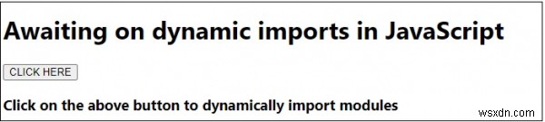 JavaScript에서 await로 동적 임포트(Dynamic Import) 사용하기
