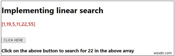 JavaScript로 선형 검색(Linear Search) 구현하는 방법