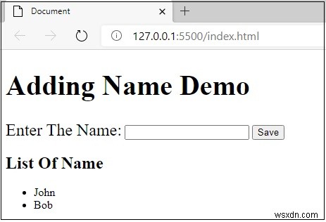 JavaScript로 순서 없는 목록(UL)에 항목을 추가하고 줄바꿈 처리하는 방법