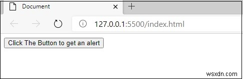 JavaScript 클래스로 버튼 클릭 시 경고창(alert) 표시하는 방법