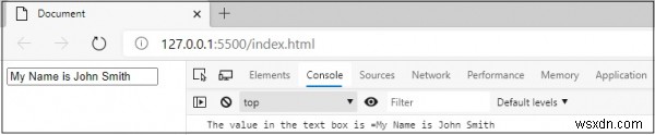 HTML 폼 입력값을 JavaScript로 가져와 콘솔에 출력하는 방법