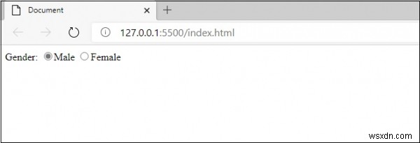 JavaScript로 라디오 그룹의 라디오 버튼 선택하기