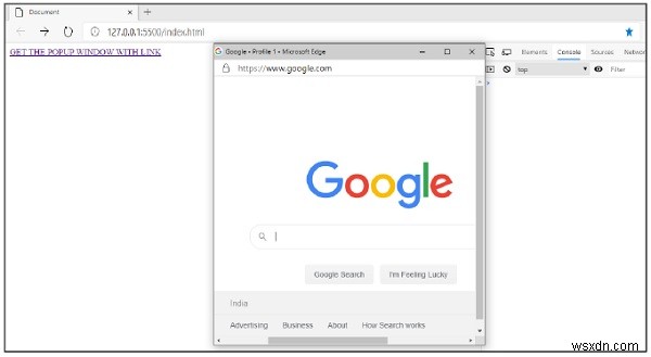 JavaScript window.open()으로 링크를 새 팝업 창에서 여는 방법