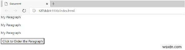 JavaScript로 문서 순서에 따라 태그의 내부 HTML(inner HTML) 변경하기